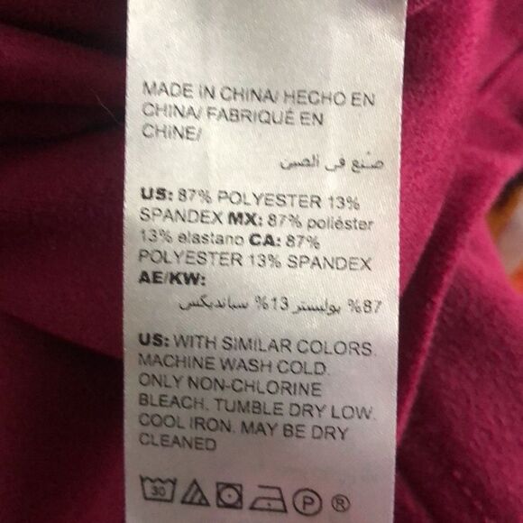 Chico's Faux Suede Jacket Magenta Pink Open Front Size 1 - Picture 8 of 8